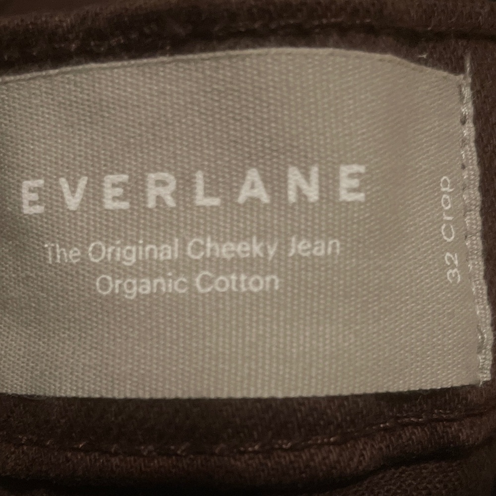 Everlane 32 Crop Cheeky Jeans Brown - Used